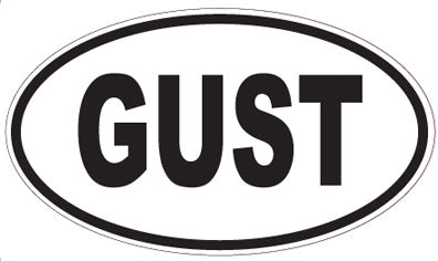 GUST - Oval Sticker