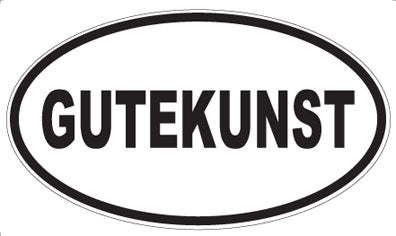GUTEKUNST - Oval Sticker