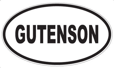 GUTENSON - Oval Magnet