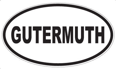 GUTERMUTH - Oval Magnet