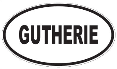 GUTHERIE - Oval Magnet