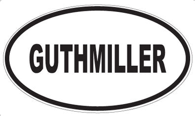 GUTHMILLER - Oval Magnet