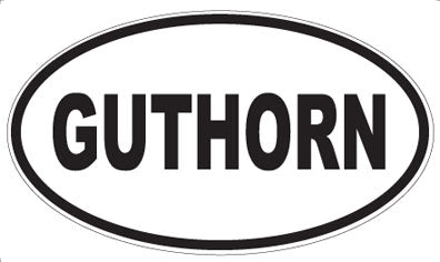 GUTHORN - Oval Sticker