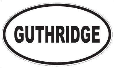 GUTHRIDGE - Oval Magnet