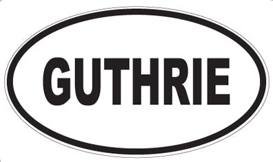 GUTHRIE - Oval Magnet