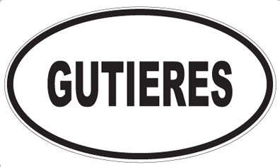 GUTIERES - Oval Magnet