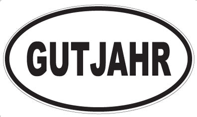 GUTJAHR - Oval Sticker