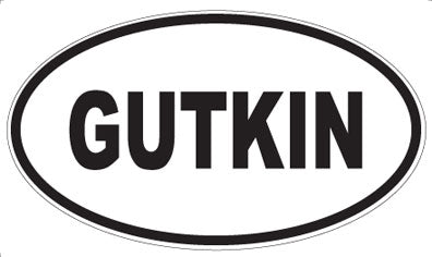 GUTKIN - Oval Sticker