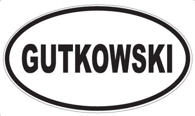 GUTKOWSKI - Oval Magnet