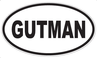 GUTMAN - Oval Sticker