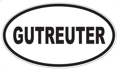 GUTREUTER - Oval Sticker