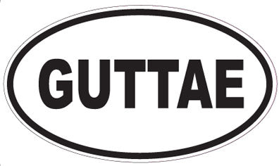 GUTTAE - Oval Sticker