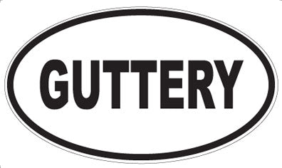 GUTTERY - Oval Magnet
