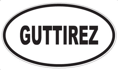 GUTTIREZ - Oval Magnet