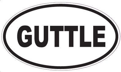 GUTTLE - Oval Sticker