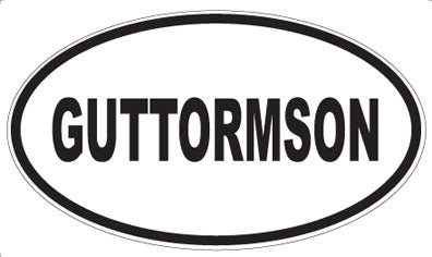 GUTTORMSON - Oval Magnet
