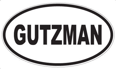 GUTZMAN - Oval Sticker