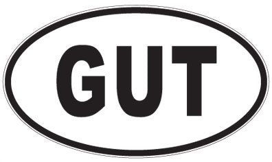 GUT - 3 Letter Initials Oval Magnet
