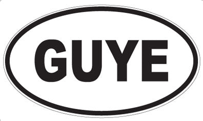 GUYE - Oval Sticker