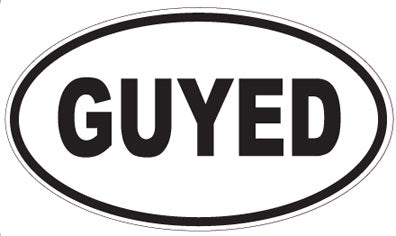 GUYED - Oval Sticker