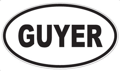 GUYER - Oval Magnet