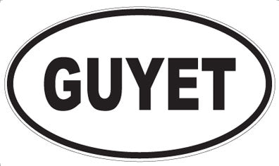 GUYET - Oval Sticker