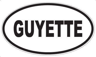 GUYETTE - Oval Sticker