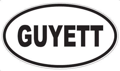 GUYETT - Oval Magnet