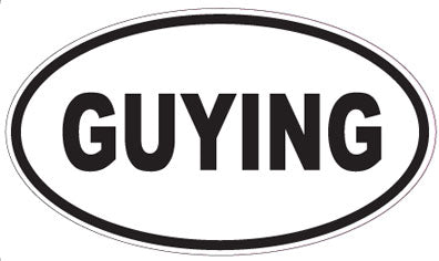 GUYING - Oval Sticker