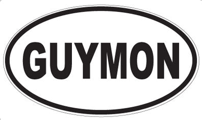 GUYMON - Oval Magnet