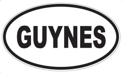 GUYNES - Oval Magnet