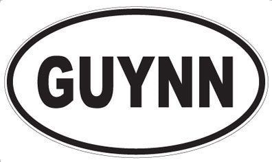 GUYNN - Oval Magnet
