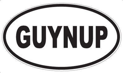 GUYNUP - Oval Magnet