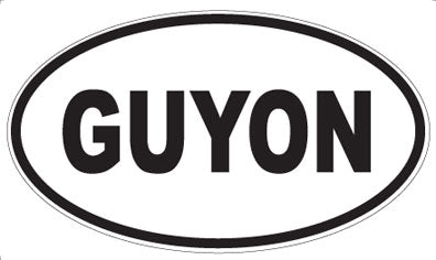 GUYON - Oval Sticker