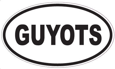 GUYOTS - Oval Sticker