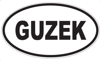 GUZEK - Oval Sticker