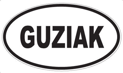 GUZIAK - Oval Magnet