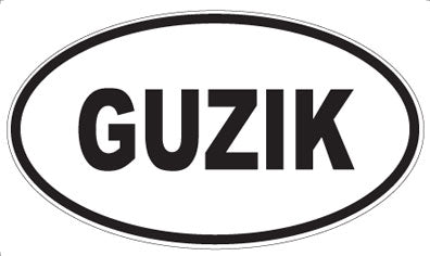 GUZIK - Oval Sticker