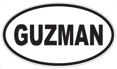 GUZMAN - Oval Sticker