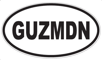 GUZMDN - Oval Magnet