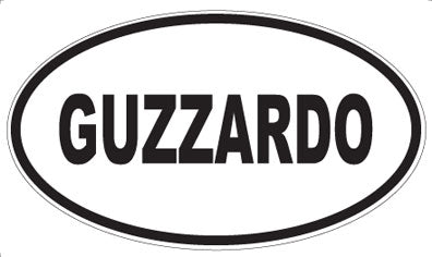 GUZZARDO - Oval Sticker