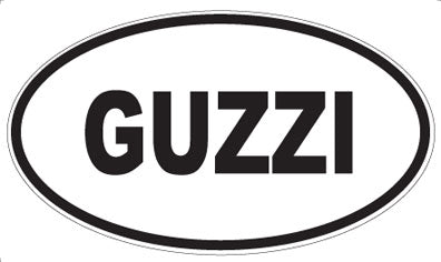 GUZZI - Oval Sticker