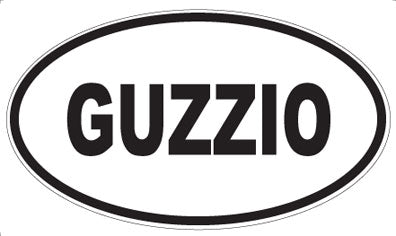 GUZZIO - Oval Sticker