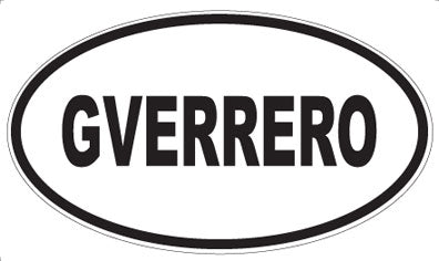 GVERRERO - Oval Sticker