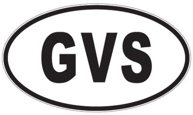 GVS - 3 Letter Initials Oval Magnet