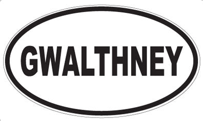 GWALTHNEY - Oval Magnet