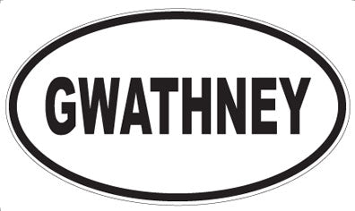 GWATHNEY - Oval Magnet