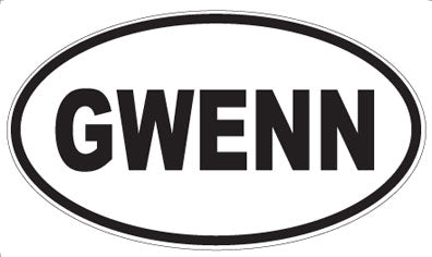 GWENN - Oval Magnet