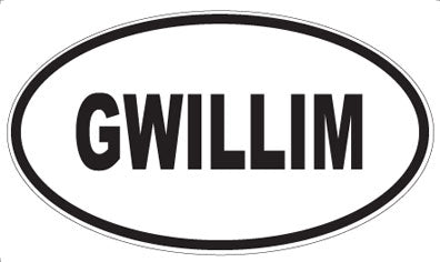 GWILLIM - Oval Magnet