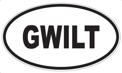 GWILT - Oval Sticker